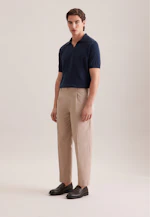 Regular Polo Uni in Bleu Foncé |  Seidensticker Onlineshop