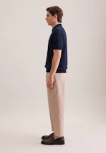 Regular Polo Uni in Bleu Foncé |  Seidensticker Onlineshop