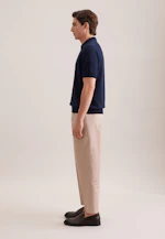 Regular Polo Uni in Bleu Foncé |  Seidensticker Onlineshop