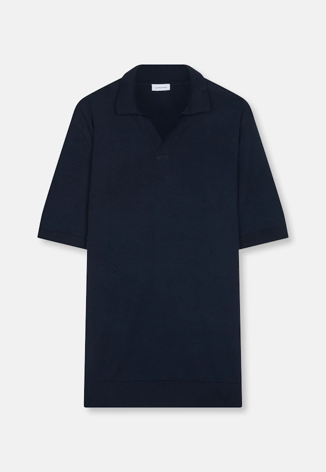 Regular Polo Uni in Dunkelblau | Seidensticker Onlineshop