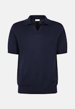 Regular Polo Uni in Bleu Foncé |  Seidensticker Onlineshop