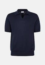 Regular Polo Uni in Bleu Foncé |  Seidensticker Onlineshop