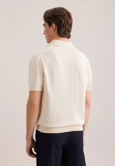 Kragen Polo Uni in Ecru |  Seidensticker Onlineshop