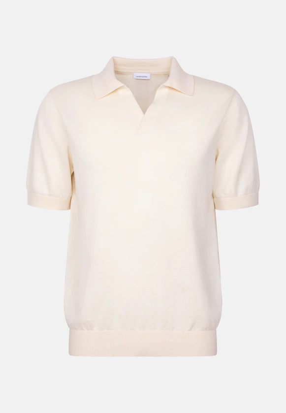 Kragen Polo Uni in Ecru |  Seidensticker Onlineshop