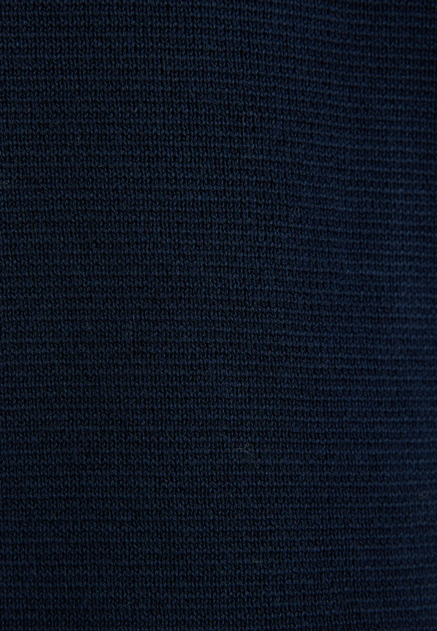 Kragen Strick-Jacke Uni in Dunkelblau |  Seidensticker Onlineshop