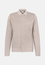 Kragen Strick-Jacke Uni in Beige |  Seidensticker Onlineshop