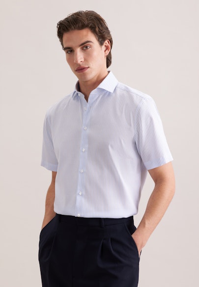 Regular Chemise d'affaires Rayures in Bleu Moyen | Seidensticker Onlineshop