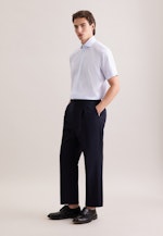 Regular Business Hemd Gestreift in Mittelblau |  Seidensticker Onlineshop