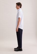 Regular Business Hemd Gestreift in Mittelblau |  Seidensticker Onlineshop