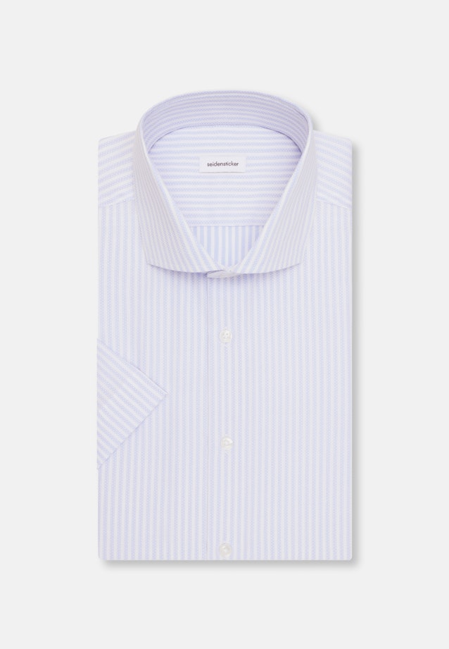 Regular Business Hemd Gestreift in Mittelblau |  Seidensticker Onlineshop