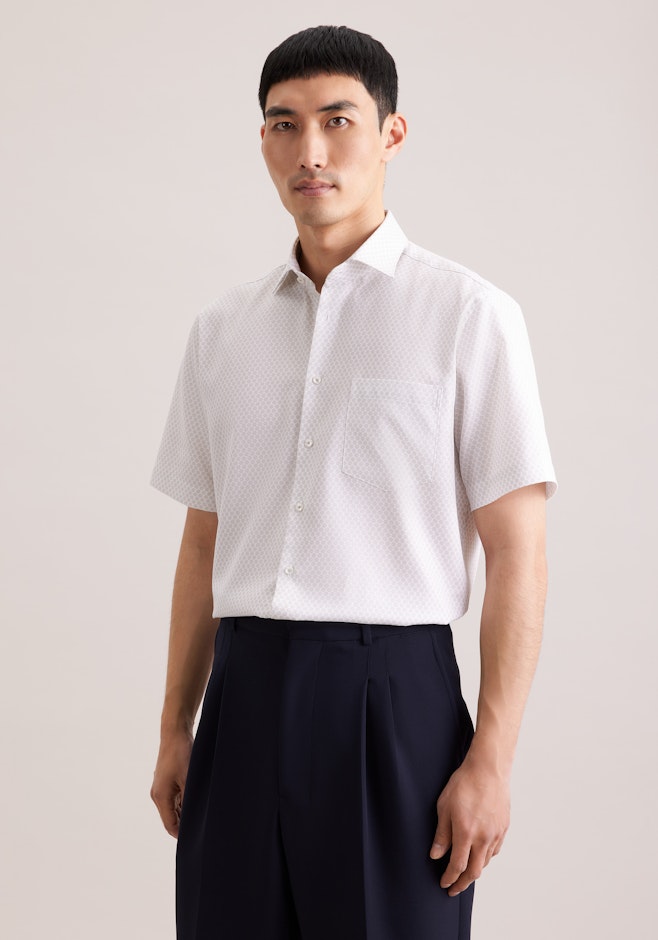 Regular Chemise d'affaires Imprimé dans Beige | Boutique en ligne Seidensticker