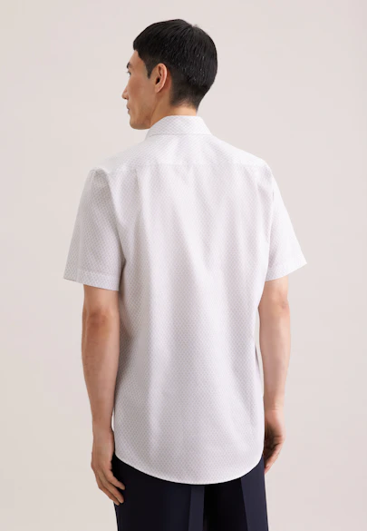 Regular Business Hemd Druck in Beige |  Seidensticker Onlineshop