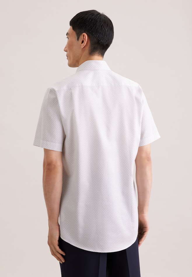 Regular Business Hemd Druck in Beige | Seidensticker Onlineshop