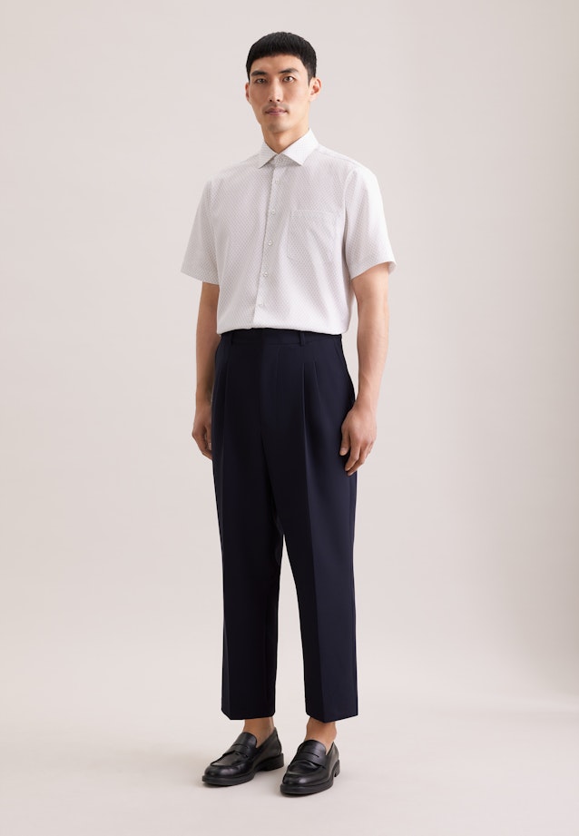 Regular Business Hemd Druck in Beige |  Seidensticker Onlineshop