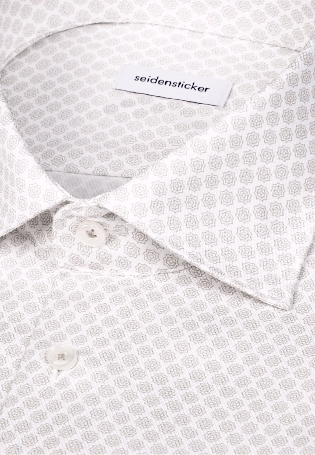 Regular Business Hemd Druck in Beige |  Seidensticker Onlineshop