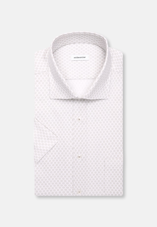 Regular Business Hemd Druck in Beige |  Seidensticker Onlineshop