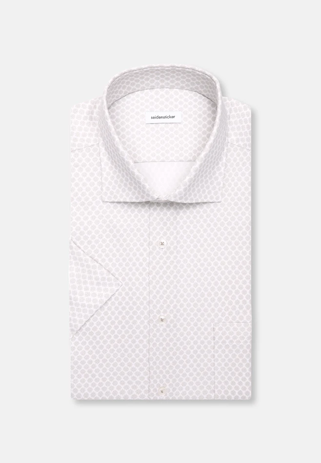 Regular Business Hemd Druck in Beige | Seidensticker Onlineshop