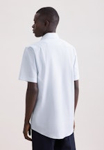 Regular Business Hemd Druck in Türkis |  Seidensticker Onlineshop