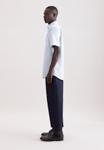 Regular Business Hemd Druck in Türkis |  Seidensticker Onlineshop