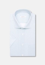 Regular Business Hemd Druck in Türkis |  Seidensticker Onlineshop