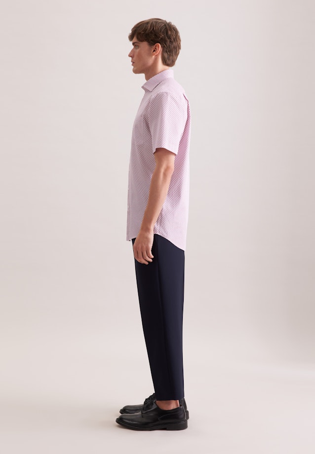 Regular Business Hemd Druck in Rosa |  Seidensticker Onlineshop