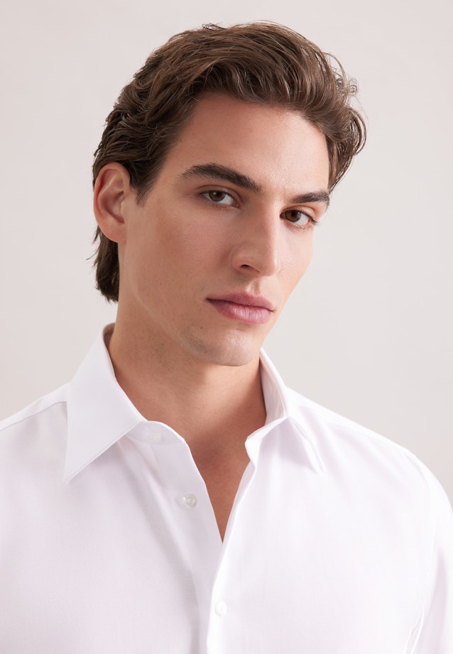 Slim Business Hemd Uni in Weiß |  Seidensticker Onlineshop