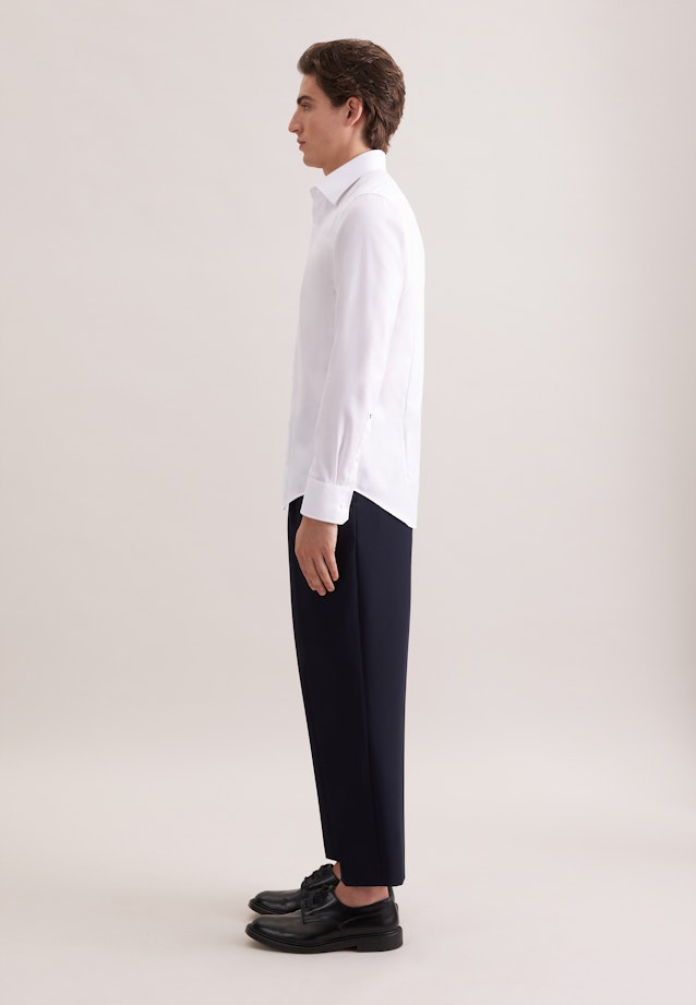 Slim Business Hemd Uni in Weiß |  Seidensticker Onlineshop
