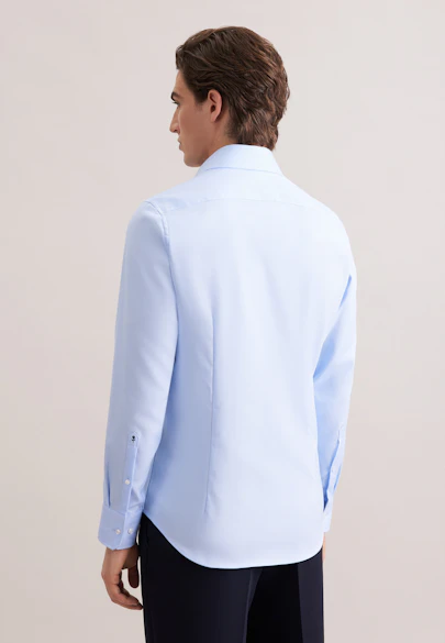 Slim Chemise d'affaires Uni in Bleu Moyen |  Seidensticker Onlineshop