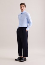 Slim Business shirt Uni in Mittelblau |  Seidensticker Onlineshop