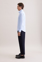 Slim Business shirt Uni in Mittelblau |  Seidensticker Onlineshop