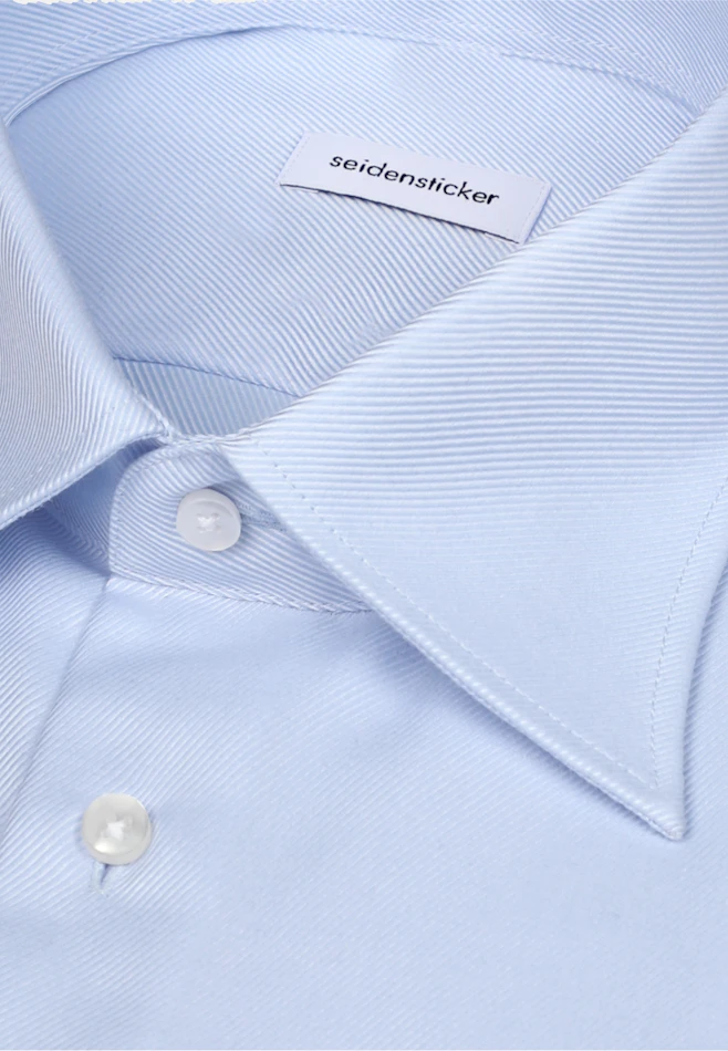 Slim Business shirt Uni in Mittelblau | Seidensticker online shop