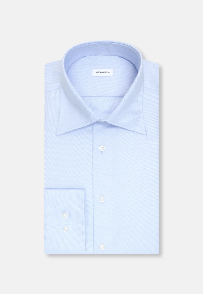 Slim Chemise d'affaires Uni dans Bleu Moyen | Boutique en ligne Seidensticker