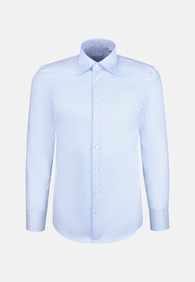 Slim Business shirt Uni in Mittelblau |  Seidensticker Onlineshop