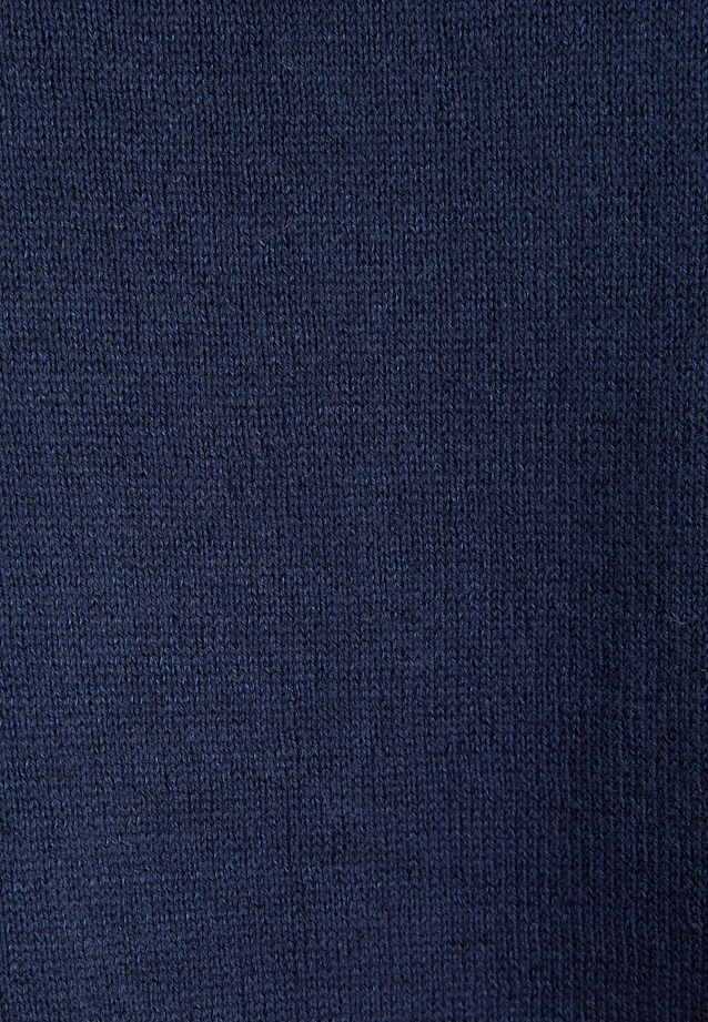 Rundhals Pullover Uni in Dunkelblau |  Seidensticker Onlineshop