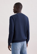 Regular Pullover Uni in Dunkelblau |  Seidensticker Onlineshop