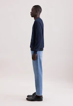 Rundhals Pullover Uni in Dunkelblau |  Seidensticker Onlineshop