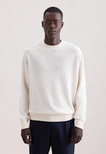 Rundhals Pullover Uni in Ecru |  Seidensticker Onlineshop