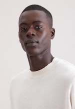 Regular Pullover Uni in Ecru |  Seidensticker Onlineshop