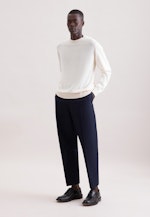 Regular Pullover Uni in Ecru |  Seidensticker Onlineshop