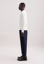 Regular Pullover Uni in Ecru |  Seidensticker Onlineshop