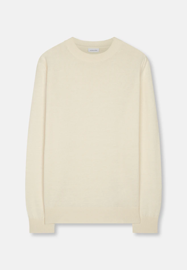Regular Pullover Uni in Ecru | Seidensticker Onlineshop