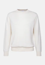 Rundhals Pullover Uni in Ecru |  Seidensticker Onlineshop