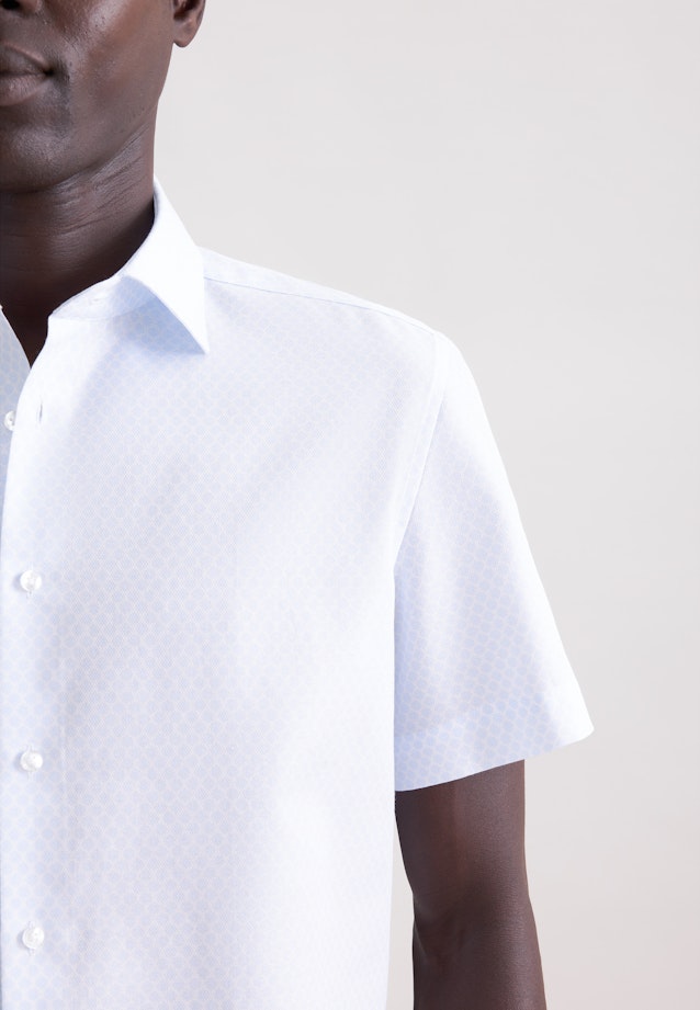 Shaped Business Hemd Druck in Hellblau |  Seidensticker Onlineshop