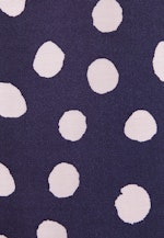 Satinierte Bluse mit Volumenärmeln in Dunkelblau |  Seidensticker Onlineshop