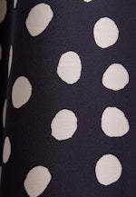 Satiniertes Kleid mit Volumenärmeln in Dunkelblau |  Seidensticker Onlineshop