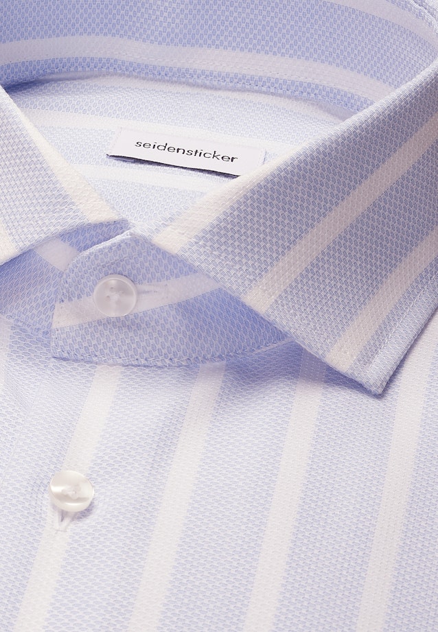 Regular Business Hemd Gestreift in Mittelblau |  Seidensticker Onlineshop