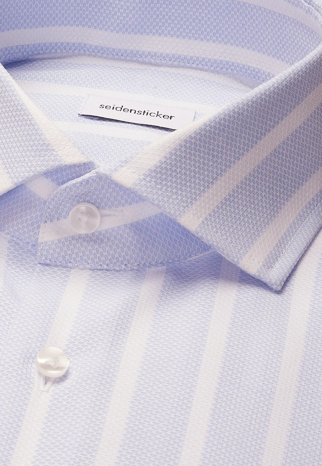 Regular Chemise d'affaires Rayures dans Bleu Moyen | Boutique en ligne Seidensticker