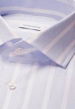 Regular Business Hemd Gestreift in Mittelblau |  Seidensticker Onlineshop