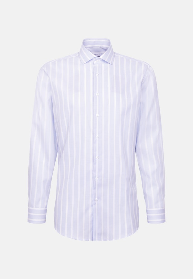 Regular Business Hemd Gestreift in Mittelblau |  Seidensticker Onlineshop