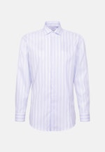 Regular Business Hemd Gestreift in Mittelblau |  Seidensticker Onlineshop